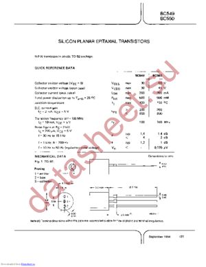 BC550B-AMMO datasheet  