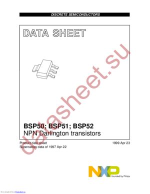 BSP52/T3 datasheet  