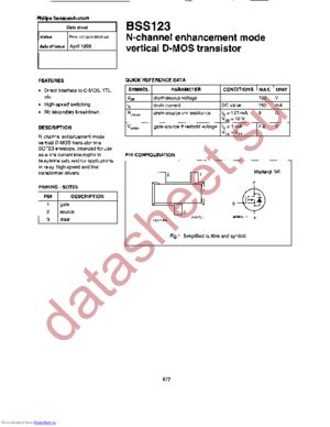 BSS123-TAPE-13 datasheet  