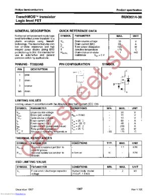 BUK9514-30127 datasheet  