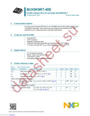 BUK9K17-60E datasheet  