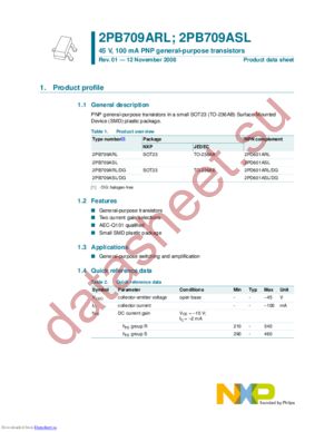 2PB709ASL,215 datasheet  