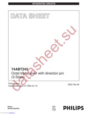 74ABT245PW,112 datasheet  