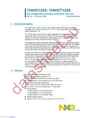 74AHCT123APW,118 datasheet  