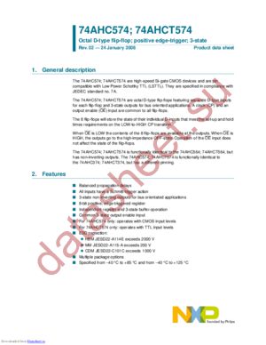 74AHC574D,112 datasheet  