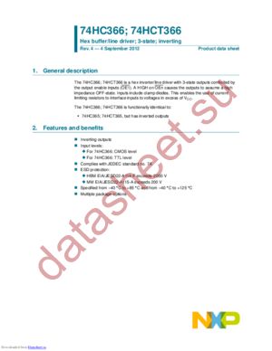 74HC366D,653 datasheet  