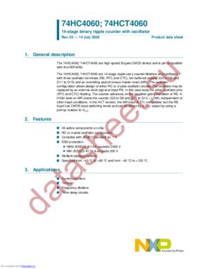 74HC4060PW,112 datasheet  