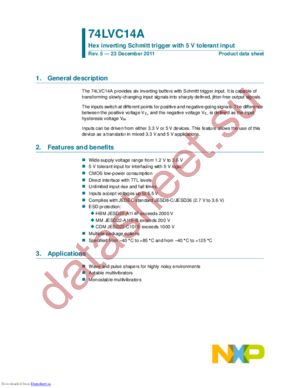 74LVC14APW,118 datasheet  