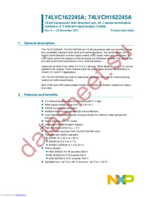 74LVCH162245ADGG,1 datasheet  