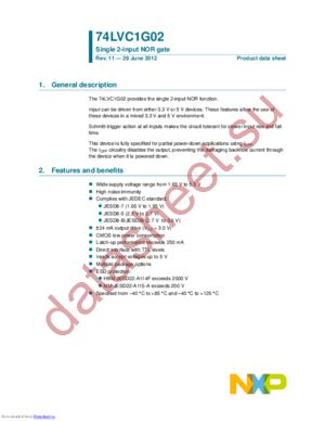 74LVC1G32GV,125 datasheet  