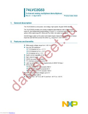 74LVC2G53GS,115 datasheet  