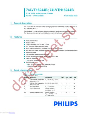 74LVTH16244B datasheet  