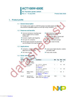 ACT108W-600E,135 datasheet  