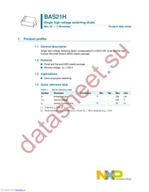 BAS21H,115 datasheet  