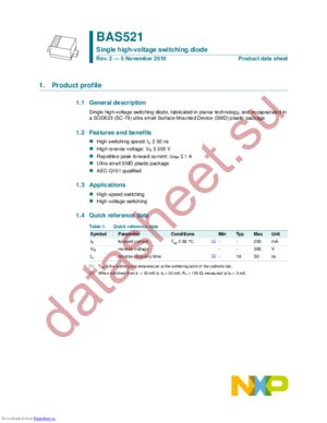 BAS521,115 datasheet  