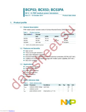 BCP53-16 /T3 datasheet  