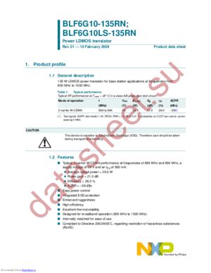 BLF6G10LS-135RN,11 datasheet  