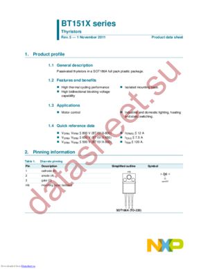 Bt151 схема включения