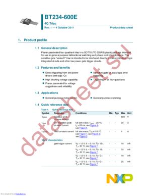 BT234-600E,127 datasheet  