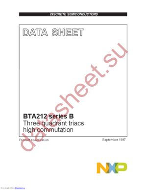 BTA212-600B,127 datasheet  