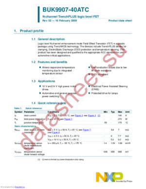 BUK9107-40ATC,118 datasheet  