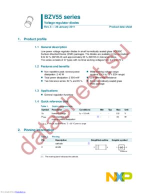 BZV55-C11,115 datasheet  