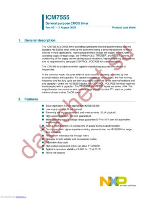 ICM7555CD/01.112 datasheet  