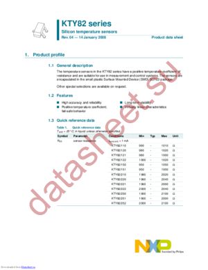 KTY82/221,215 datasheet  