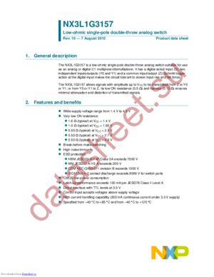 NX3L1T3157GM,132 datasheet  