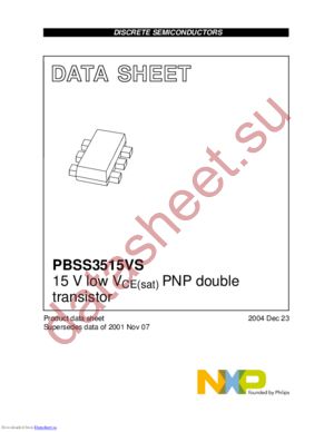 PBSS3515VS,115 datasheet  