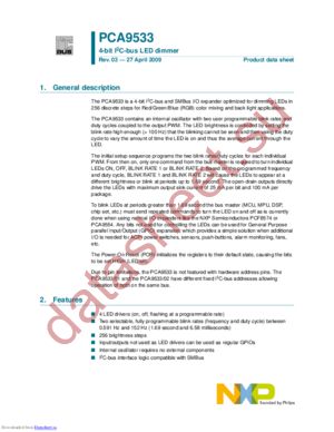 PCA9533D/01,112 datasheet  