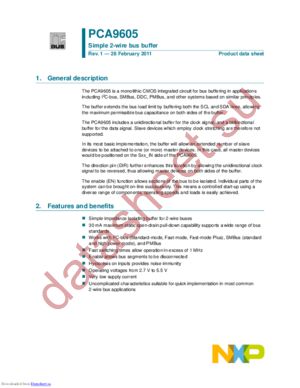 PCA9605DP,118 datasheet  