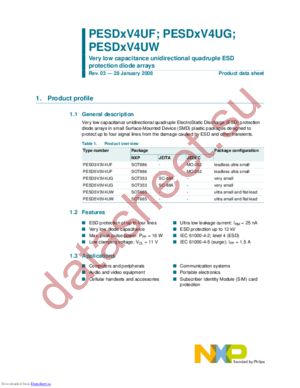 PESD5V0V4UG,115 datasheet  