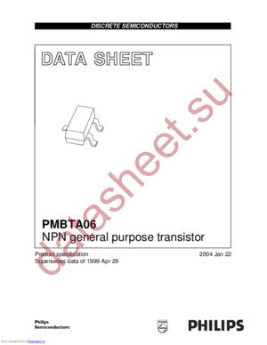 PMBTA06,215 datasheet  