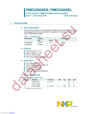 PMEG3005EB,115 datasheet  