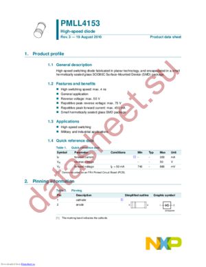 PMLL4153,115 datasheet  