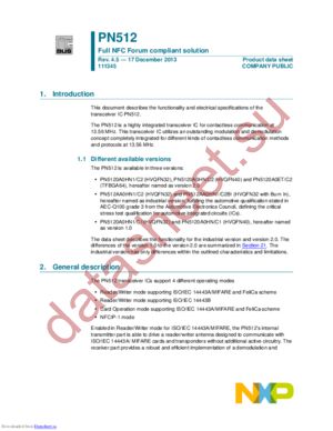 PN5120A0HN1/C2,157 datasheet  