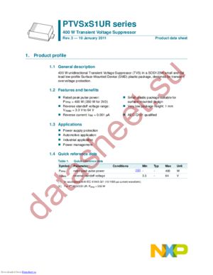 PTVS12VS1UR,115 datasheet  