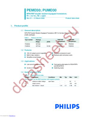 PEMD30 datasheet  