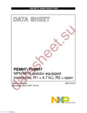 PUMH4,115 datasheet  