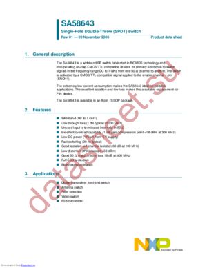 SA58643DP,118 datasheet  