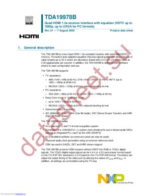 TDA19978BHV datasheet  