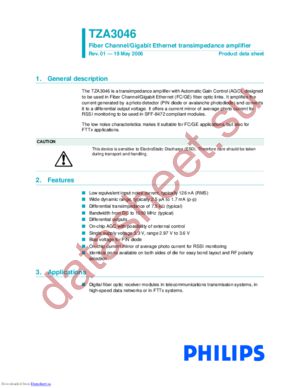 TZA3046 datasheet  