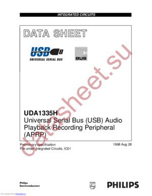 UDA1335H/N1 datasheet  
