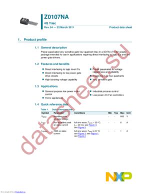 Z0107NA,126 datasheet  