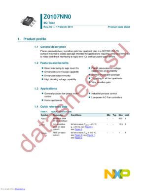 Z0107NN0 datasheet  