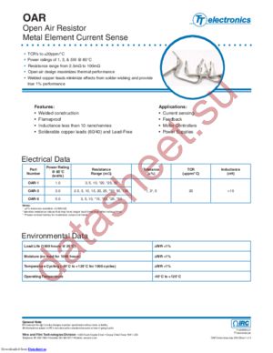 OAR3R010FLF datasheet  