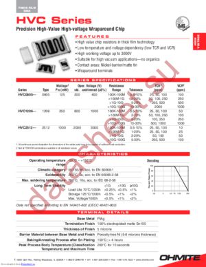 HVC0805T1004JET datasheet  