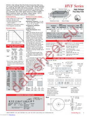 HVF2512T1004FET datasheet  