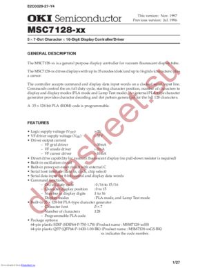 MSC7128 datasheet  